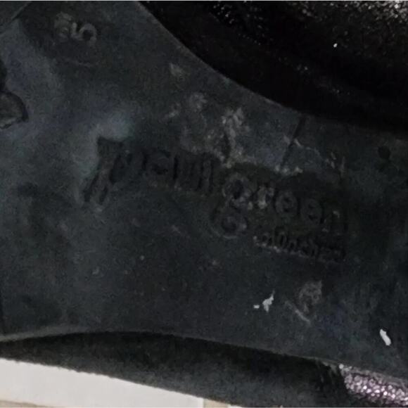 Paul Green rocking ankle boots black suede and metallic leather women's Size 7.5 - Picture 4 of 13